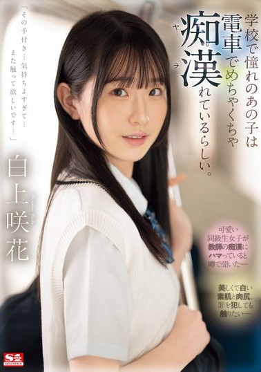 SONE-373 Sub Indo : Rupanya, gadis yang kukagumi di sekolah dilecehkan di kereta. Saki Shirakami